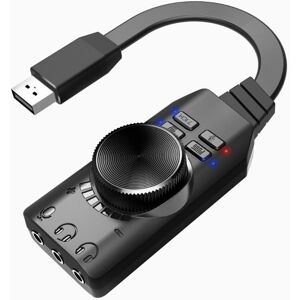 Eurowagens Virtual 7.1 Surround Sound Usb External Sound Card For Gaming Gamers Headphones Eurowagens Virtual 7.1 Surround Sound Usb External Sound Card For Gaming Gamers Headphones