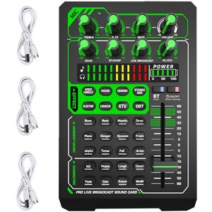 Sound Card Bluetooth Microphone Mixer Voice Changer Outdoor Live Streaming3349 Sound Card Bluetooth Microphone Mixer Voice Changer Outdoor Live Streaming3349