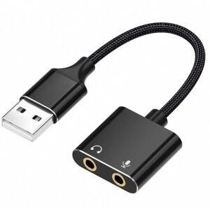 Eurowagens Compactly Usb Sound Adapter Usb Sound Card For Seamlessly Music Video Playbacks Eurowagens Compactly Usb Sound Adapter Usb Sound Card For Seamlessly Music Video Playbacks
