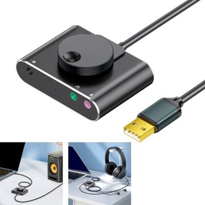 Eurowagens Usb External Sound Card Usb Adapter For Pc Laptop Desktop Stereo Sound Card Eurowagens Usb External Sound Card Usb Adapter For Pc Laptop Desktop Stereo Sound Card