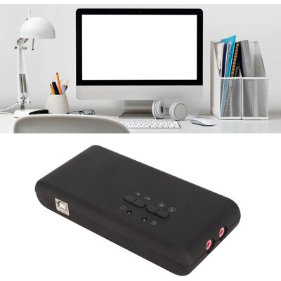 Usb Sound Card 12mbps 7.1 Stereo Dual Microphone Input 48khz Sampling Extern Bst Usb Sound Card 12mbps 7.1 Stereo Dual Microphone Input 48khz Sampling Extern Bst