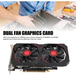Rx580 8gb Gddr5 256bit Graphics Card Professional Dual Fan Efficient Quiet New Rx580 8gb Gddr5 256bit Graphics Card Professional Dual Fan Efficient Quiet New