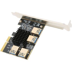 Pci‑e Riser Card Pci‑e X4 1 To 4 Pci Express 16x Slot Adapter Card Usb 3.0 A New Pci‑e Riser Card Pci‑e X4 1 To 4 Pci Express 16x Slot Adapter Card Usb 3.0 A New