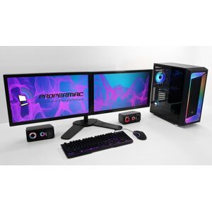 Propermac Dual Monitor 2x22" Gaming Pc Liquid Cooler Rtx 5060 I7-6700 1tb Ssd 32gb Ddr4 Propermac Dual Monitor 2x22" Gaming Pc Liquid Cooler Rtx 5060 I7-6700 1tb Ssd 32gb Ddr4