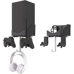 Hosanwell Xbox Series X Wall Mount Bracket Stand 4 In 1 Bundle Set, Dual Contro Hosanwell Xbox Series X Wall Mount Bracket Stand 4 In 1 Bundle Set, Dual Contro