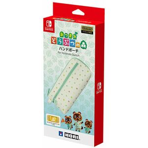 New Hori Nsw-239 Gathered Animal Crossing Hand Pouch For Nintendo Switch Japan New Hori Nsw-239 Gathered Animal Crossing Hand Pouch For Nintendo Switch Japan