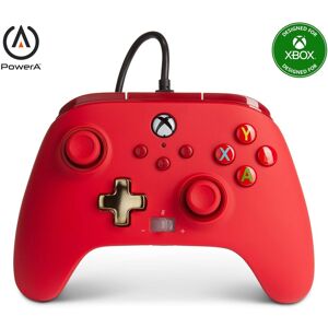 Powera Enhanced Wired Controller For Xbox - Red, Gamepad, Wired Video Game Contr Powera Enhanced Wired Controller For Xbox - Red, Gamepad, Wired Video Game Contr