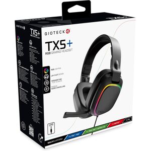 Gioteck Tx5+ Rgb Wired Headset Compatible With Switch, Ps5, Xbox Series S x, P Gioteck Tx5+ Rgb Wired Headset Compatible With Switch, Ps5, Xbox Series S x, P