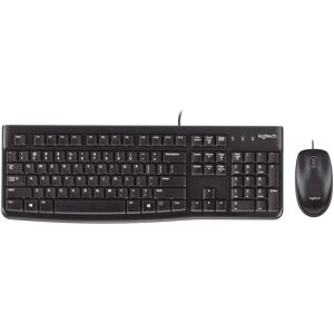 Logitech Mk120 Corded Thin Profile Usb Qwerty Keyboard And Mouse Combo - French Logitech Mk120 Corded Thin Profile Usb Qwerty Keyboard And Mouse Combo - French
