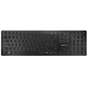 Cherry Kw 9100 Slim Wireless Keyboard, 6 Hot Keys, Rechargeable Battery, Bt/2.4g Cherry Kw 9100 Slim Wireless Keyboard, 6 Hot Keys, Rechargeable Battery, Bt/2.4g