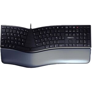 Cherry - Cherry Kc 4500 Ergo Corded Ergonomic Keyboard, Black Cherry - Cherry Kc 4500 Ergo Corded Ergonomic Keyboard, Black