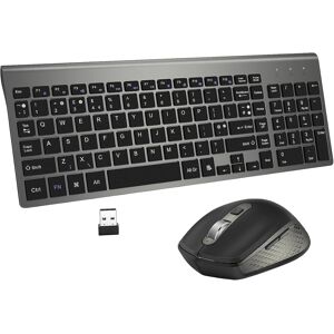 Galenmoro Wireless Keyboard And Mouse Sets - Qwerty Uk Usb Ful-Size Slim Keyboard Silent Galenmoro Wireless Keyboard And Mouse Sets - Qwerty Uk Usb Ful-Size Slim Keyboard Silent