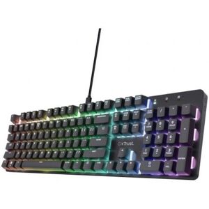 Gaming Keyboard Trust 25682 Black Spanish Qwerty Gaming Keyboard Trust 25682 Black Spanish Qwerty