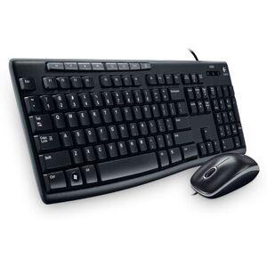 Logitech Mk200 Keyboard And Mouse Combo Usb Black Keyboard - Us Layout Logitech Mk200 Keyboard And Mouse Combo Usb Black Keyboard - Us Layout