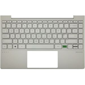 Genuine Hp Envy 13-Ba Palmrest Cover Keyboard Uk Silver Backlit L96802-031 Genuine Hp Envy 13-Ba Palmrest Cover Keyboard Uk Silver Backlit L96802-031