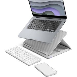 Logitech Casa Pop-Up Desk - Wireless Bluetooth Keyboard & Touchpad - Grey, Violet, White Logitech Casa Pop-Up Desk - Wireless Bluetooth Keyboard & Touchpad - Grey, Violet, White