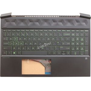 New Hp Pavilion Gaming 15-Ec Cover Palmrest Uk Green Backlit Keyboard L72597-031 New Hp Pavilion Gaming 15-Ec Cover Palmrest Uk Green Backlit Keyboard L72597-031