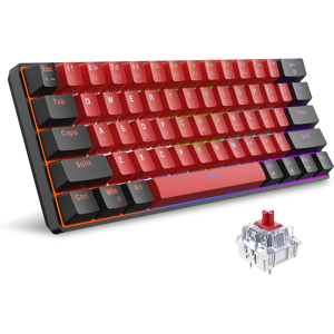 Does Not Apply 60% Compact Size Mechanical Gaming Keyboard - Red Switches Usb-C Wired Uk Co Does Not Apply 60% Compact Size Mechanical Gaming Keyboard - Red Switches Usb-C Wired Uk Co