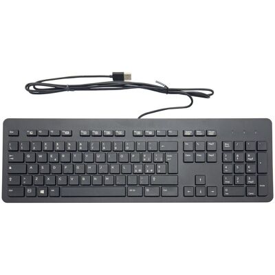HP Slim Wired Usb Keyboard Business Layout Italian Qwerty Ita It Ku-1469 HP Slim Wired Usb Keyboard Business Layout Italian Qwerty Ita It Ku-1469