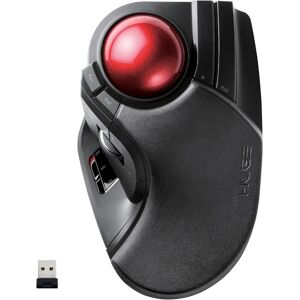 Elecom Huge Trackball Mouse, 2.4ghz Wireless, Finger Control, 8-Button Function Elecom Huge Trackball Mouse, 2.4ghz Wireless, Finger Control, 8-Button Function