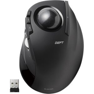 Elecom Deft Trackball Mouse, Wireless 2.4ghz, Finger Control, 8 Button Function Elecom Deft Trackball Mouse, Wireless 2.4ghz, Finger Control, 8 Button Function
