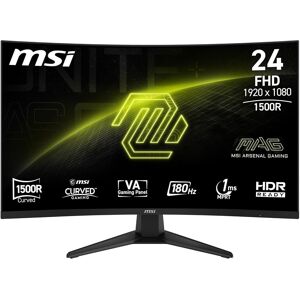 MSI Mag 244c 24in Fhd Curved Gaming Monitor- 1500r 1920 X 1080 Va Panel - Refurb MSI Mag 244c 24in Fhd Curved Gaming Monitor- 1500r 1920 X 1080 Va Panel - Refurb