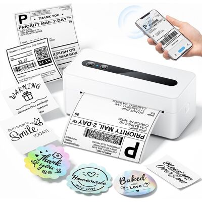 Phomemo Shipping Label Printer Bluetooth+usb Printer For 4x6 Labels Royal Mail Evri Dpd Phomemo Shipping Label Printer Bluetooth+usb Printer For 4x6 Labels Royal Mail Evri Dpd