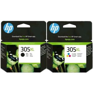 HP 305xl Black & Tri-Colour Ink Cartridges Multipack Yield Original - 6za94ae HP 305xl Black & Tri-Colour Ink Cartridges Multipack Yield Original - 6za94ae