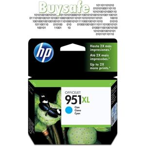 HP Cn046ae 951xl Cyan Ink Cartridge - High Yield, Original, For Officejet Pro 8600/8640 HP Cn046ae 951xl Cyan Ink Cartridge - High Yield, Original, For Officejet Pro 8600/8640