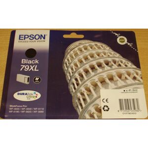 Genuine Epson 79xl Black Cartridge T7901 Tower Of Pisa Ink Dated 2025 Original Genuine Epson 79xl Black Cartridge T7901 Tower Of Pisa Ink Dated 2025 Original