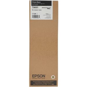 Epson T8001 Photo Black Ink Cartridge 700ml C13t800100 Ultra Chrome Pro Genuine Epson T8001 Photo Black Ink Cartridge 700ml C13t800100 Ultra Chrome Pro Genuine