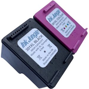Ink Jungle 301xl Black & Colour Ink Cartridge For Hp Deskjet 1000 Printer Replaces Hp 301 Ink Jungle 301xl Black & Colour Ink Cartridge For Hp Deskjet 1000 Printer Replaces Hp 301