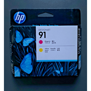 Genuine Hp 91 Printhead - Magenta & Yellow - Designjet Z6100 Inc Vat Boxed 2026 Genuine Hp 91 Printhead - Magenta & Yellow - Designjet Z6100 Inc Vat Boxed 2026
