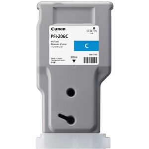 Canon Pfi-206c Cyan 300ml Ink Cartridge (5304b001aa) Canon Pfi-206c Cyan 300ml Ink Cartridge (5304b001aa)