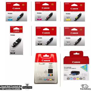 Genuine Canon Pgi550 Cli551 Ink Cartridges For Pixma Mg7150 Mx925 Mg6300 Lot Genuine Canon Pgi550 Cli551 Ink Cartridges For Pixma Mg7150 Mx925 Mg6300 Lot