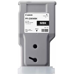 Canon Pfi-206mbk Matte Black 300ml Ink Cartridge (5302b001aa) Canon Pfi-206mbk Matte Black 300ml Ink Cartridge (5302b001aa)