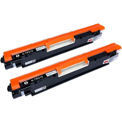 Go Inks 2 Black Laser Toner Cartridges To Replace Hp Ce310a (126a) Non-Oem / Compatible Go Inks 2 Black Laser Toner Cartridges To Replace Hp Ce310a (126a) Non-Oem / Compatible