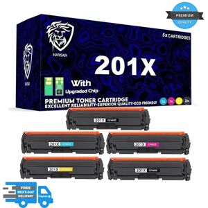 Haysar Compatible Hp 201x 5x Set Toners For Hp Laserjet M252dw M252n M274n M277dw M277n Haysar Compatible Hp 201x 5x Set Toners For Hp Laserjet M252dw M252n M274n M277dw M277n