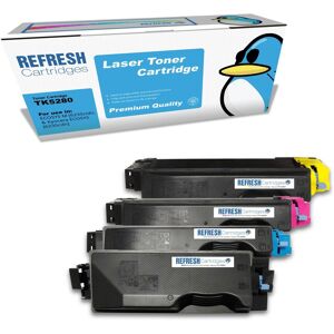 Refresh Cartridges Full Set Pack Tk5280 Toner Compatible With Kyocera Printers Refresh Cartridges Full Set Pack Tk5280 Toner Compatible With Kyocera Printers