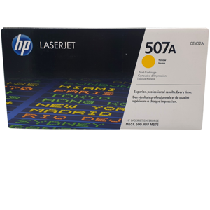 HP 507a Yellow Cartridge Toner Original Genuine Ce402a Laserjet Enterprise M551 HP 507a Yellow Cartridge Toner Original Genuine Ce402a Laserjet Enterprise M551