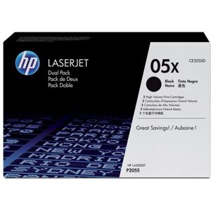 Genuine Ce505xd Bundle: Hp 05x High Yield Black Toner Cartridge Pack Of 2 Sealed Genuine Ce505xd Bundle: Hp 05x High Yield Black Toner Cartridge Pack Of 2 Sealed