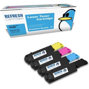 Refresh Cartridges Value Pack 3100 Bk/c/m/y Toners Compatible With Dell Printers Refresh Cartridges Value Pack 3100 Bk/c/m/y Toners Compatible With Dell Printers