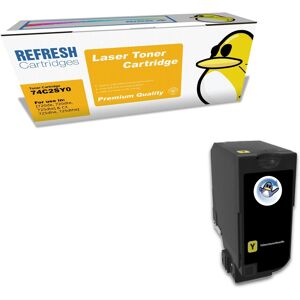 Refresh Cartridges Yellow 74c2sy0 Toner Compatible With Lexmark Printers Refresh Cartridges Yellow 74c2sy0 Toner Compatible With Lexmark Printers