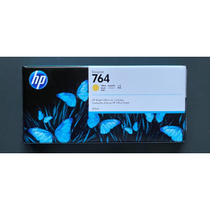 Genuine Hp 764 Ink - C1q15a Yellow / For Designjet T3500 (Inc Vat) Boxed 12/2025 Genuine Hp 764 Ink - C1q15a Yellow / For Designjet T3500 (Inc Vat) Boxed 12/2025