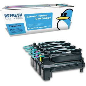 Refresh Cartridges Full Set Pack C792 Toners Compatible With Lexmark Printers Refresh Cartridges Full Set Pack C792 Toners Compatible With Lexmark Printers