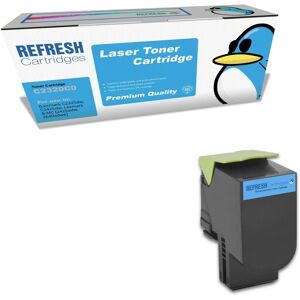 Refresh Cartridges Cyan C2320c0 Toner Compatible With Lexmark Printers Refresh Cartridges Cyan C2320c0 Toner Compatible With Lexmark Printers