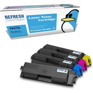Refresh Cartridges Full Set Pack Tk-5135 Toner Compatible With Kyocera Printers Refresh Cartridges Full Set Pack Tk-5135 Toner Compatible With Kyocera Printers