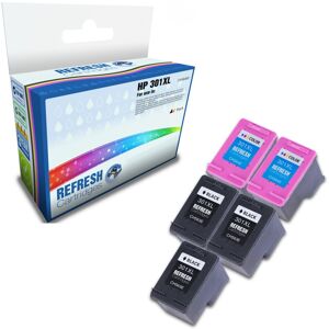 Refresh Cartridges Saver Value Pack 5x 301xl Ink Compatible With Hp Printers Refresh Cartridges Saver Value Pack 5x 301xl Ink Compatible With Hp Printers