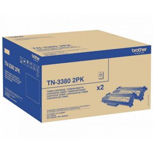 Genuine Brother Tn3380 Toner Cartridge Black 2 Pack Vat Inc Open Genuine Brother Tn3380 Toner Cartridge Black 2 Pack Vat Inc Open