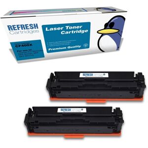 Refresh Cartridges Black Cf400xd Xl Toner Twin Pack Compatible With Hp Printers Refresh Cartridges Black Cf400xd Xl Toner Twin Pack Compatible With Hp Printers